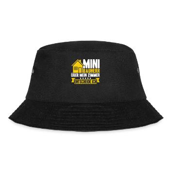 Bauherr Kinder Über Mein Zimmer Entscheide Ich - Bucket Hat - Schwarz - Vorne - Lela (165cm)