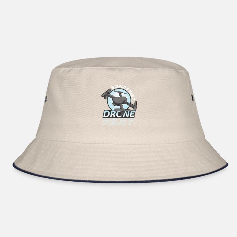 Drohne Pilot Opa Geschenkidee Alter Mann Mit Bucket Hat