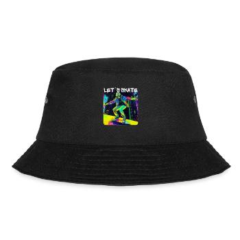 Lets Skate - Cooler Skater Auf Der Straße - - Bucket Hat - Schwarz - Vorne - Lela (165cm)