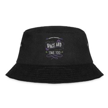 weightless funny astronomy geek astrophysics - Bucket Hat - black - Front - Lela (165cm)