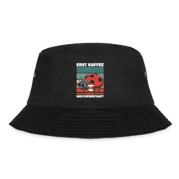 Marienkäfer Kaffee Sonnenbrille - Bucket Hat - Schwarz - Vorne - Lela (165cm)