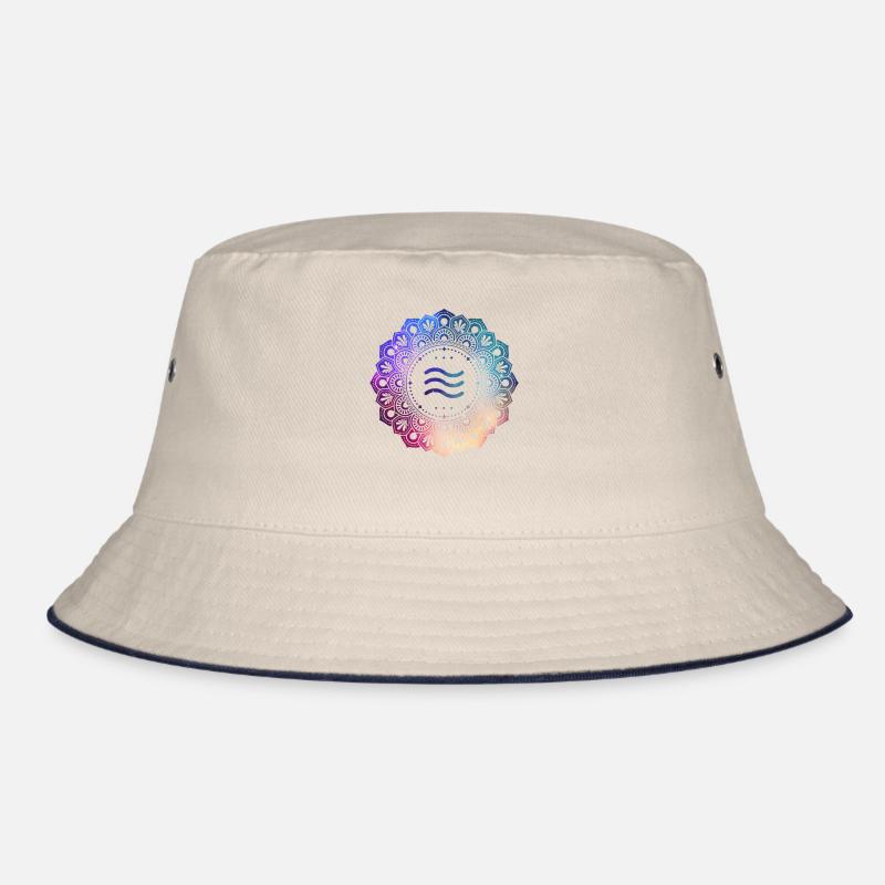 Wassermann Sternzeichen Symbol Mandala Bucket Hat