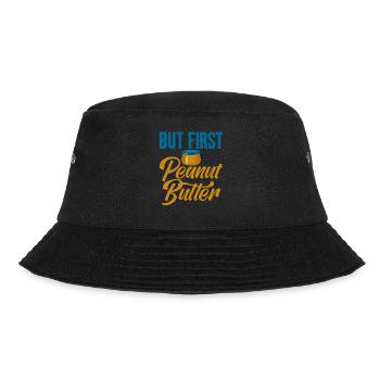 Erdnussbutter Liebhaber Geschenk - Bucket Hat - Schwarz - Vorne - Lela (165cm)