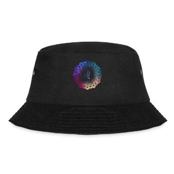 Leo Zodiac Symbol Mandala - Bucket Hat - black - Front - Lela (165cm)