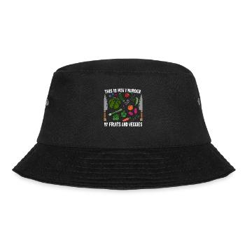 Vegan Chef This Is How I Murder Plant Based Chefs - Bucket Hat - black - Front - Lela (165cm)