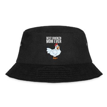 Best Chicken Mom Ever - Bucket Hat - Schwarz - Vorne - Lela (165cm)