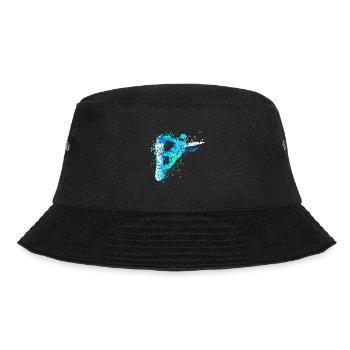 Splash Art Wintersport Snowboarder - Bucket Hat - Schwarz - Vorne - Lela (165cm)