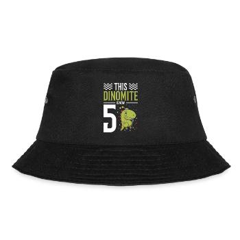 Dieser Dinomit Ist Jetzt 5 Dinosaurier 4. Juli 5. - Bucket Hat - Schwarz - Vorne - Lela (165cm)