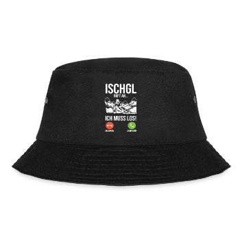 Apres Ski Party Skiurlaub Skifahrer Ischgl - Bucket Hat - Schwarz - Vorne - Lela (165cm)