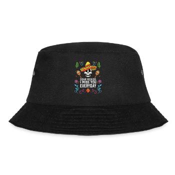 Dear Mexico I Miss You Everyday Mexicano Mexicana - Bucket Hat - Schwarz - Vorne - Lela (165cm)