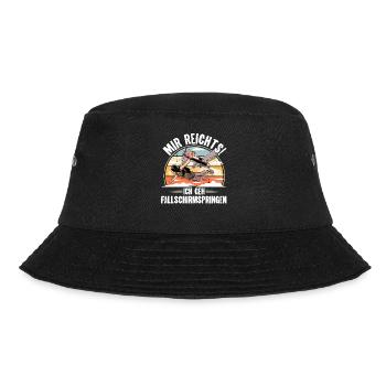 Fallschirmspringer Fallschirmspringen Fallschirm - Bucket Hat - Schwarz - Vorne