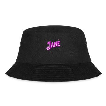Jane Namen personalisiert - Bucket Hat - Schwarz - Vorne - Lela (165cm)