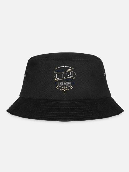 lustiger spruch backen grillen lieben kochkunst - Bucket Hat - Schwarz