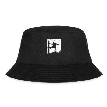 Parkour Sport Training Fitness - Bucket Hat - Schwarz - Vorne - Lela (165cm)
