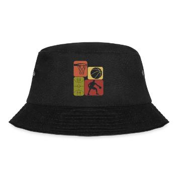 Basketball Retro Basketball Player - Bob - noir - Devant - Lela (165cm)