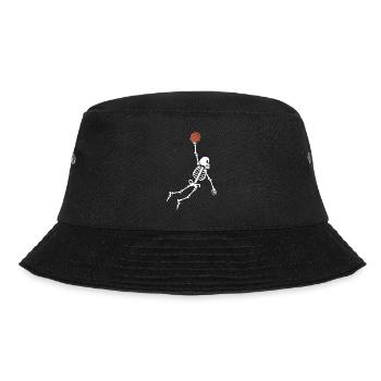 Basketball Skeleton Basketball Player - Bucket Hat - black - Front - Lela (165cm)