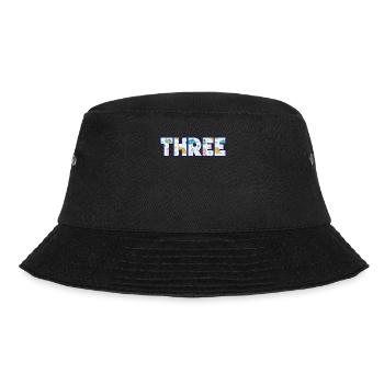 Three years of colorful dinosaurs 3rd birthday - Bucket Hat - black - Front - Lela (165cm)