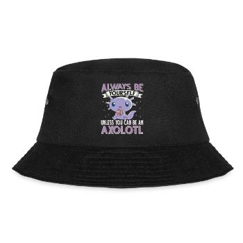 Axolotl - Bucket Hat - Schwarz - Vorne - Lela (165cm)