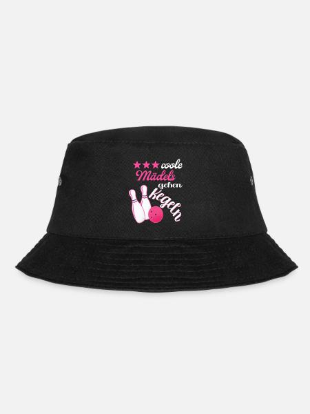 Kegel Bowling Kegelbahn Kegler Kegelverein - Bucket Hat - Schwarz