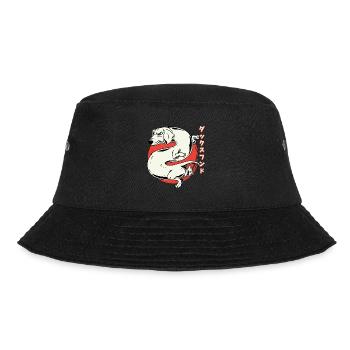 Japanischer Dackel Drache Dog Fun Dackel - Bucket Hat - Schwarz - Vorne - Lela (165cm)
