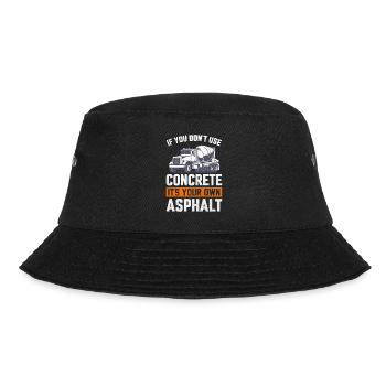 Funny Concrete Finisher for Men Cement Mason - Bucket Hat - black - Front - Lela (165cm)