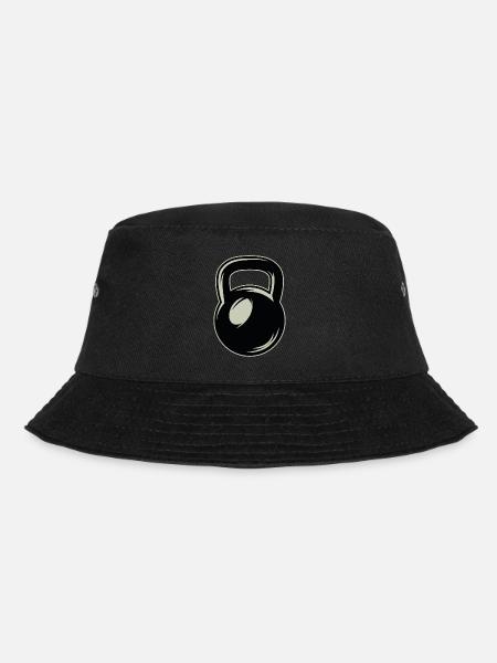 Kettlebell - Bucket Hat - Schwarz