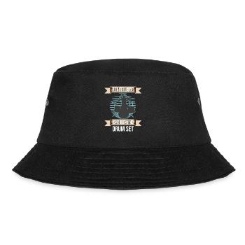 Don't Bug Me I Am Playing Drum Set Drummer - Bucket Hat - black - Front - Lela (165cm)
