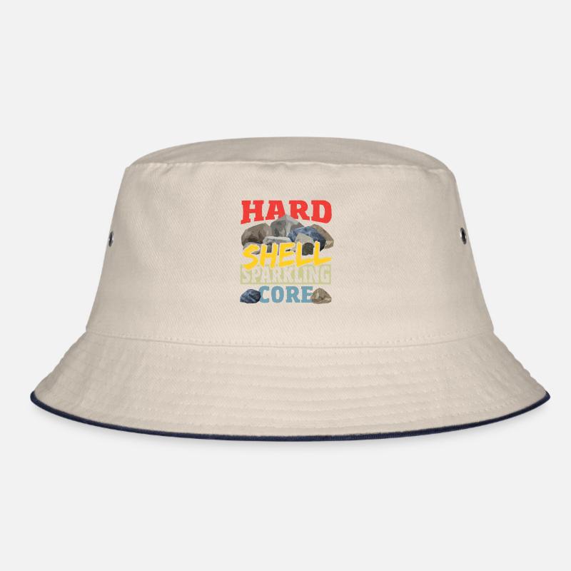 Hard Shell Sparkling Core Mineral Collecting Bucket Hat