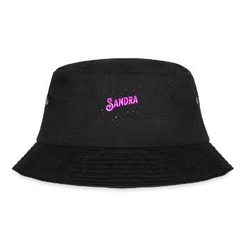 Sandra name personalized - Bucket Hat - black - Front - Lela (165cm)