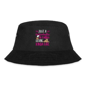 Goldendoodle Doodle Hund - Bucket Hat - Schwarz - Vorne - Lela (165cm)