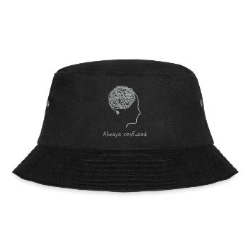 Always confused - Bucket Hat - black - Front - Lela (165cm)