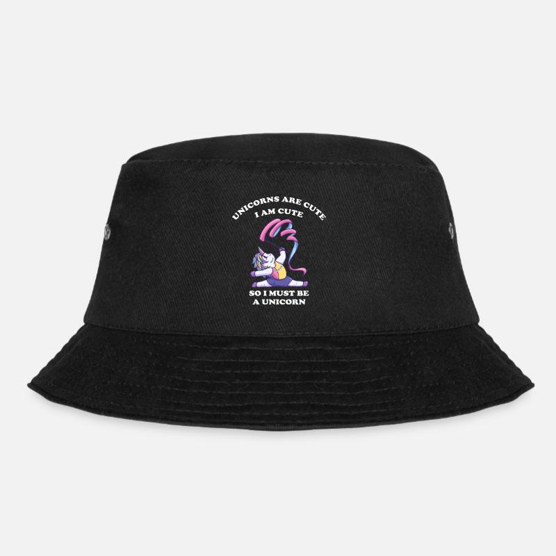 Rhythmische Sportgymnastik Einhorn Mädchen - Bucket Hat - Schwarz