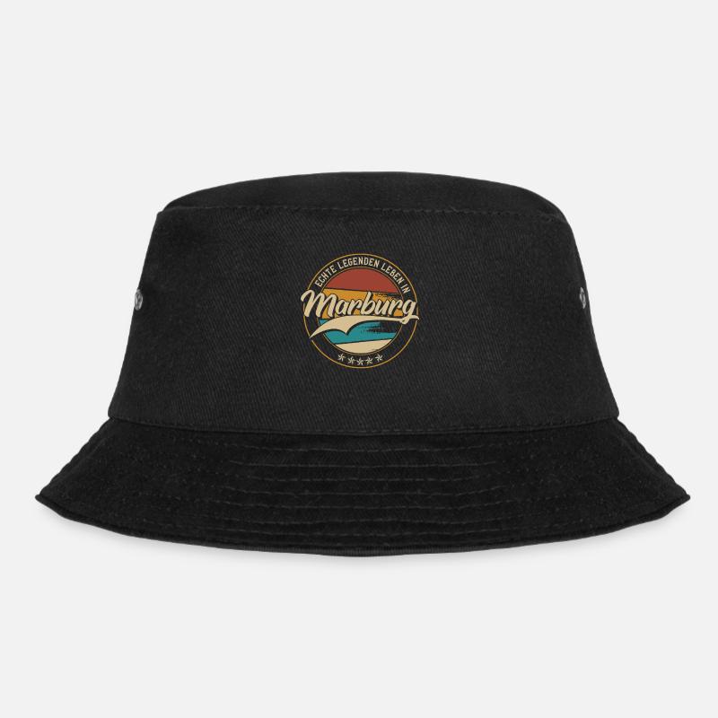 Marburg Echte Legenden leben in Marburger - Bucket Hat - Schwarz