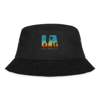 Los Angeles La Kalifornien Geschenk - Bucket Hat - Schwarz - Vorne - Lela (165cm)