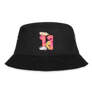 Chaton de 11e anniversaire | Chemise d’anniversaire de chat - Bob - noir - Devant - Lela (165cm)