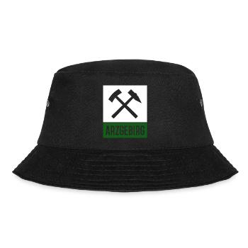 Arzgebirg Hammer Bergbau - Bucket Hat - Schwarz - Vorne - Lela (165cm)