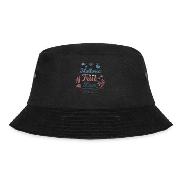 Mallorca ist meine Liebe - Bucket Hat - Schwarz - Vorne - Lela (165cm)