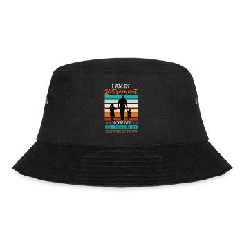 Ruhestand Zeit für Enkel Rentner - Bucket Hat - Schwarz - Vorne - Lela (165cm)