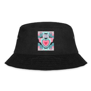 Love Saying, True-Love, Valentine's Day Motif - Bucket Hat - black - Front - Lela (165cm)