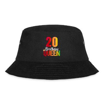 20 Years Old 20 Birthday Birthday Queen - Bucket Hat - black - Front - Lela (165cm)