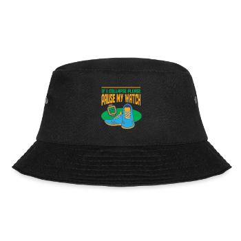 Lustiges Marathon Läufer Laufen Cross Country - Bucket Hat - Schwarz - Vorne - Lela (165cm)