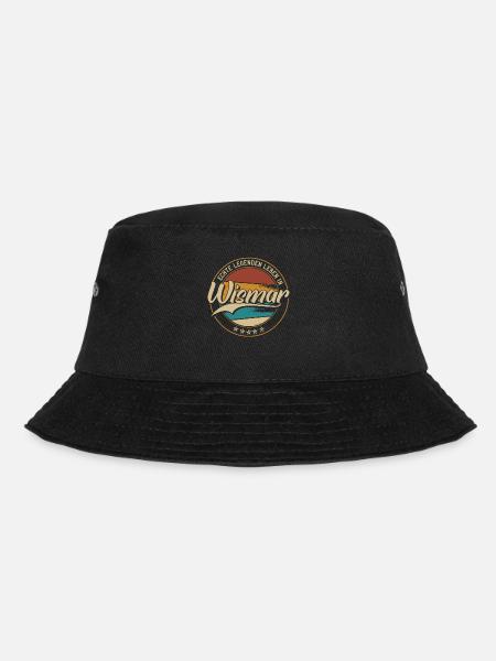 Wismar Echte Legenden leben in Wismarer - Bucket Hat - Schwarz