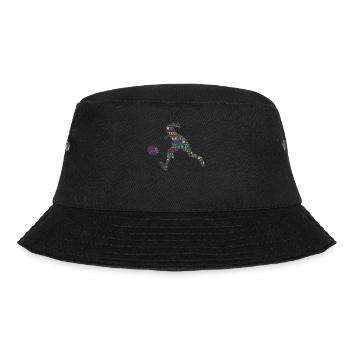 Badminton Federball Spieler - Bucket Hat - Schwarz - Vorne - Lela (165cm)