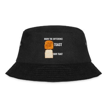 Know The Difference Toast Toast Breakfast lover - Bucket Hat - black - Front - Lela (165cm)