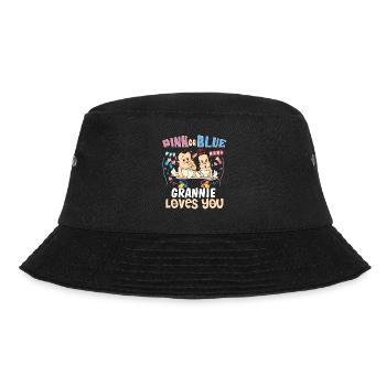 Pink or Blue Grannie Loves You Best Grandma Ever - Bucket Hat - black - Front - Lela (165cm)