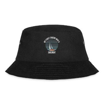 Sailboat My First Friend Was A Sailboat - Bucket Hat - Schwarz - Vorne - Lela (165cm)