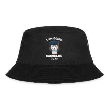 Bachelor 2023 I have finished Bachelor's degree - Bucket Hat - black - Front - Lela (165cm)