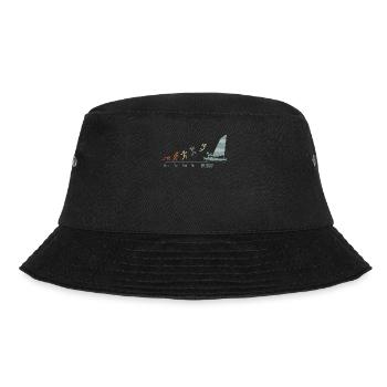 Sailor Sail Boat Sailing Ship Sailing Yacht - Bucket Hat - black - Front - Lela (165cm)