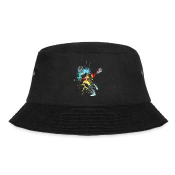 Splash Art Lacrosse Player - Bucket Hat - Schwarz - Vorne - Lela (165cm)