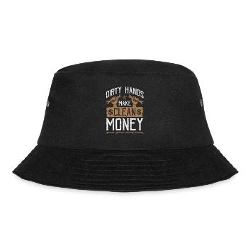 Dirty Hands Make Clean Money Mechanic - Bucket Hat - black - Front - Lela (165cm)